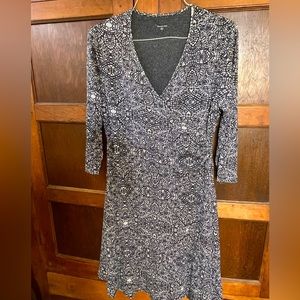 Easy wearing faux-wrap dress